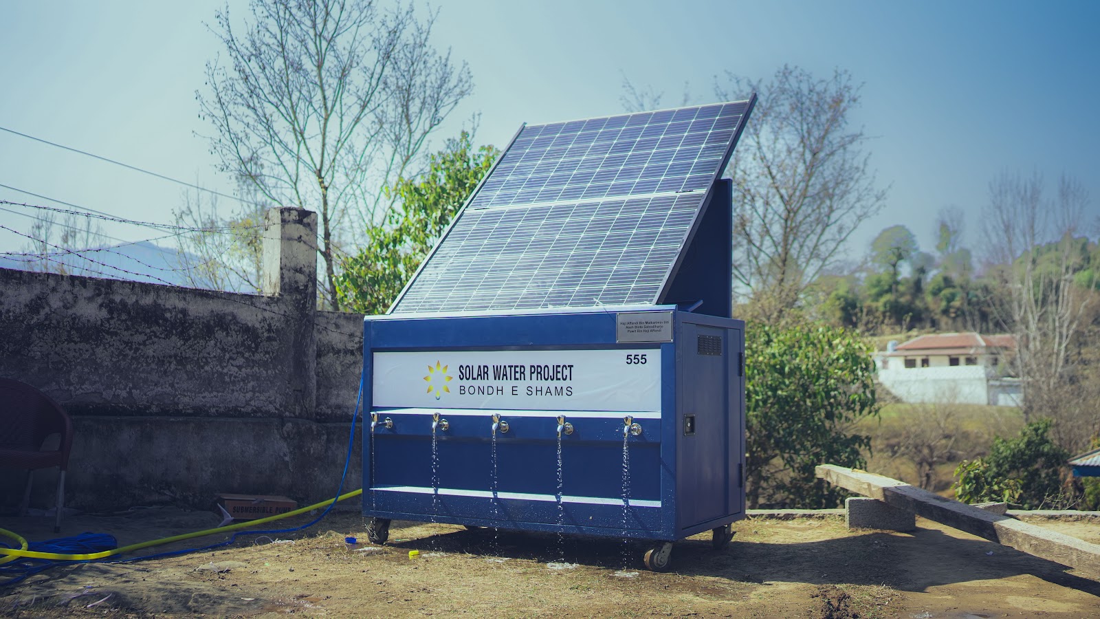 An OASIS Box running off-grid with all taps flowing